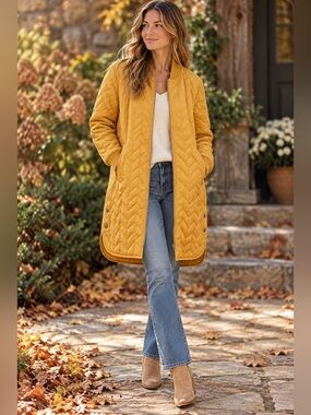 Free People Ilse Jacobsen Quilt Coat Size 44 (12/14)